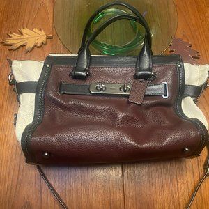 Coach Swagger Colorblock Pebble Handbag/Purse